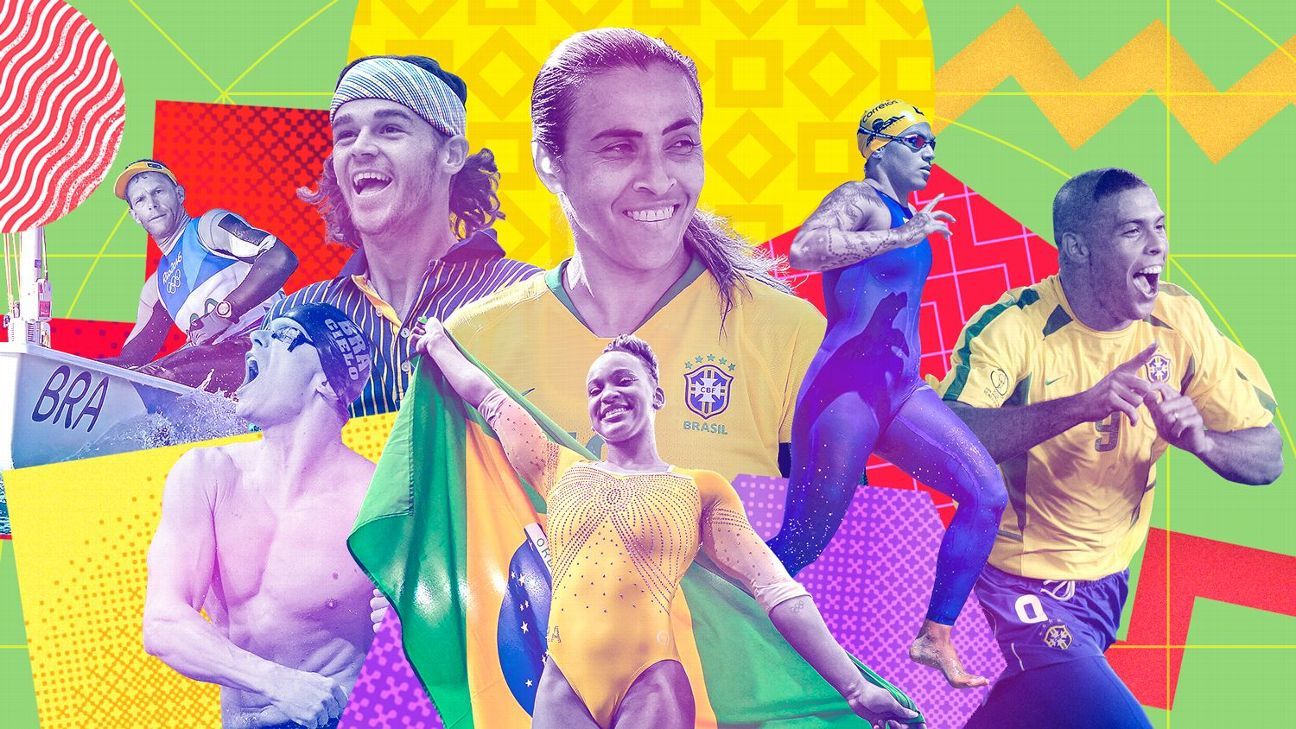 Imagem ilustrativa sobre Esportistas Ícones do Brasil