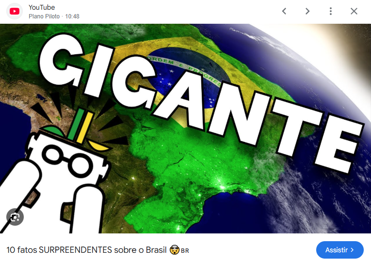 Imagem ilustrativa sobre Video: 10 fatos SURPREENDENTES sobre o Brasil 🤯🇧🇷